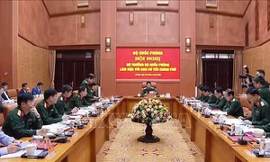 Đại tướng Phan Văn Giang làm việc với Ban Cơ yếu Chính phủ