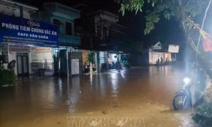 Yên Bái: Mưa lớn kéo dài gây ngập úng nhiều nơi ở xã Cát Thịnh