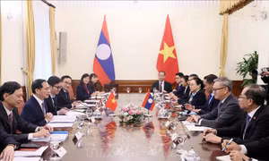 Phó Thủ tướng Bùi Thanh Sơn hội đàm với Bộ trưởng Ngoại giao Lào