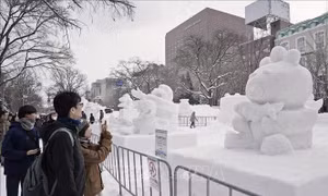 Lạc vào xứ sở thần tiên băng giá tại Lễ hội Tuyết Sapporo 2024
