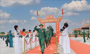 Hàng nghìn thanh niên miền Tây lên đường thực hiện nghĩa vụ thiêng liêng