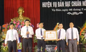 Huyện Vụ Bản (Nam Định) đạt chuẩn nông thôn mới