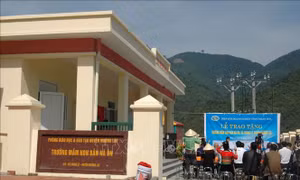 Xây trường mới cho xã vùng cao Thanh Hóa bị thiệt hại do lũ