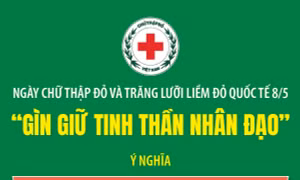 Ngày Chữ thập đỏ và Trăng lưỡi liềm đỏ quốc tế 8/5: 'Gìn giữ tinh thần nhân đạo'