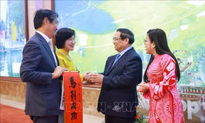 Thủ tướng và Phu nhân chủ trì chiêu đãi Đoàn Ngoại giao nhân dịp Tết cổ truyền Bính Ngọ
