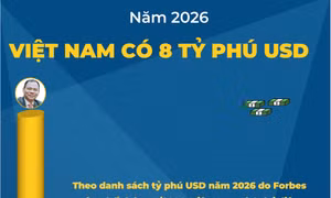 Năm 2026, Việt Nam có 8 tỷ phú USD