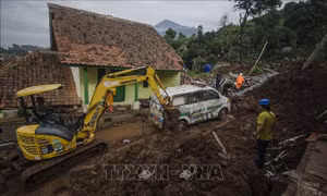 Lở đất tại Indonesia, ít nhất 4 người thiệt mạng