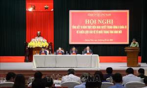 Trưởng ban Kinh tế Trung ương làm việc tại Quảng Nam
