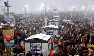 663 triệu người tham gia lễ hội Maha Kumbh Mela ở Ấn Độ