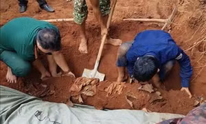Tìm thấy thêm 7 hài cốt liệt sỹ tại xã biên giới giáp Campuchia 