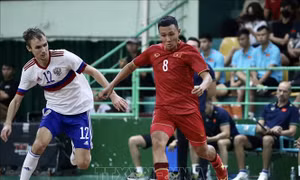 Đội tuyển futsal Việt Nam xuất sắc cầm hòa 3-3 trước tuyển futsal Nga