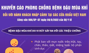 Khuyến cáo phòng chống bệnh đậu mùa khỉ với khách nhập cảnh Việt Nam - Bài 2