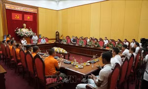 Đại tướng Tô Lâm gặp mặt, động viên Câu lạc bộ Công an Hà Nội
