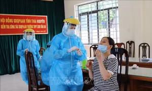 Thái Nguyên xét nghiệm COVID-19 đối với người đến từ vùng có dịch