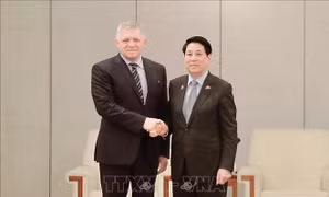 Chủ tịch nước Lương Cường tiếp Thủ tướng Slovakia Robert Fico