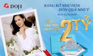 Biến 20/10 thành ngày đáng nhớ với Trang sức Kim cương DOJI