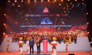 NuiPhao Mining lần thứ 3 được vinh danh giải thưởng Sao Vàng Đất Việt