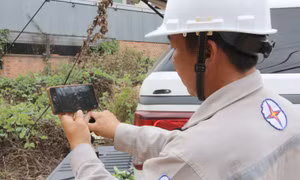 Giám sát an toàn bằng camera trong công tác sửa chữa nóng lưới điện 