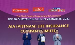AIA Việt Nam nhận giải thưởng doanh nghiệp chuyển đổi số xuất sắc