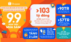 Nhà bán hàng lần đầu tham gia ‘9.9 Ngày Siêu Mua Sắm’ trên Shopee tăng gấp 5 lần