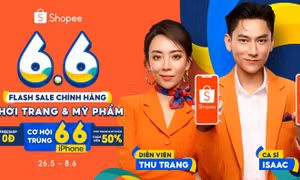 Shopee 6.6 Flash Sale chính hãng, gia tăng ưu đãi và miễn phí vận chuyển