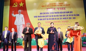 Đảng bộ Công ty cổ phần Gang thép Thái Nguyên tổ chức thi báo cáo viên, tuyên truyền viên giỏi năm 2021