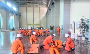 Công ty Thủy điện Đồng Nai diễn tập ứng phó “sự cố kép” trong mùa mưa 2026