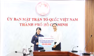 Điện lực TP HCM ủng hộ đồng bào miền Trung bị ảnh hưởng bởi thiên tai