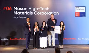  Masan High-Tech Materials được vinh danh Top 10 nơi làm việc tốt nhất Việt Nam 2026 