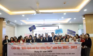 Cuộc thi diễn kịch vui học tiếng Hàn cho học sinh 