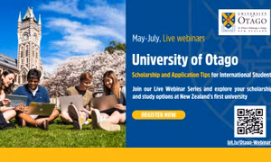 Đại học Otago, New Zealand tặng học bổng cho học sinh, sinh viên quốc tế