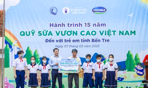 Vinamilk khởi động hành trình năm thứ 15 của quỹ sữa Vươn cao Việt Nam