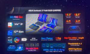 ASUS Việt Nam chính thức ra mắt Zenbook 17 Fold OLED (UX9702) 