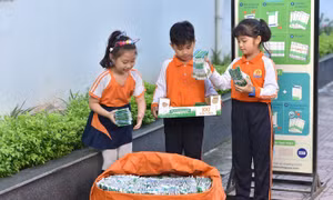 Cuộc thi ‘Cùng bé thu gom vỏ hộp’