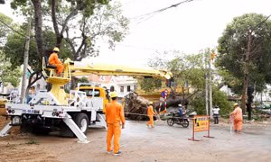 Tổng Công ty Điện lực Miền Nam tăng cường hướng dẫn sử dụng điện an toàn trong mùa mưa bão 