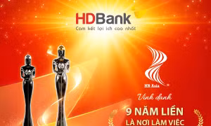 HDBank 9 năm liên tiếp được vinh danh 'Nơi làm việc tốt nhất châu Á'