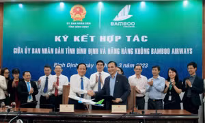 Bamboo Airways và tỉnh Bình Định ký thoả thuận hợp tác xúc tiến du lịch 