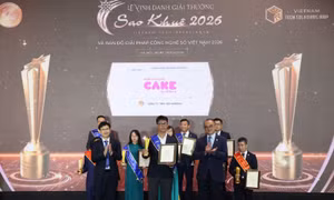 Ngân hàng số Cake được vinh danh tại Giải thưởng Sao Khuê 2026
