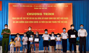 Him Lam Land hỗ trợ, tiếp sức gia đình và trẻ em có hoàn cảnh khó khăn do dịch COVID-19 