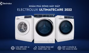 Electrolux ra mắt máy giặt UltimateCare mới với cảm biến AI thông minh