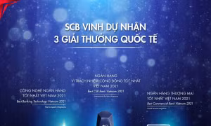 SCB nhận 3 giải thưởng quốc tế