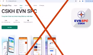 Xuất hiện trang web giả mạo Trung tâm chăm sóc khách hàng Tổng công ty Điện lực miền Nam