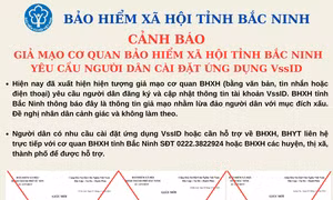 Bảo hiểm Xã hội tỉnh Bắc Ninh cảnh báo thông tin giả mạo