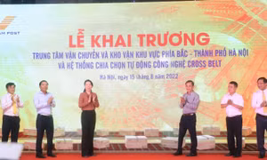 Bưu điện Việt Nam khai trương hệ thống chia chọn bưu phẩm tự động 