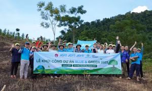 Khởi công dự án trồng rừng phòng hộ Blue & Green