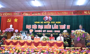 Pác Nặm: Tổ chức thành công Đại hội đại biểu Đảng bộ huyện lần thứ IV, nhiệm kỳ 2020-2025