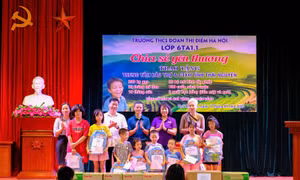Lan tỏa yêu thương: Trường Đoàn Thị Điểm trao tặng hơn 16 triệu đồng cho Trung tâm Bảo trợ Thái Nguyên