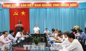Đoàn kiểm tra của Ban Bí thư Trung ương Đảng làm việc tại Bến Tre