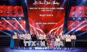 29 tác phẩm xuất sắc đoạt Giải thưởng báo chí tài nguyên môi trường lần thứ  IV 