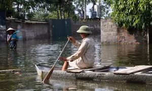 Ghi nhận từ 'vùng ngập' Hà Nội